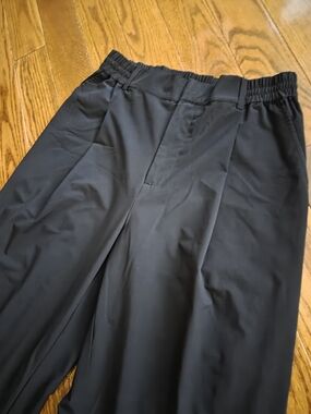 ALO Yoga Black Pursuit Wide-Leg Trousers Regular Lenght